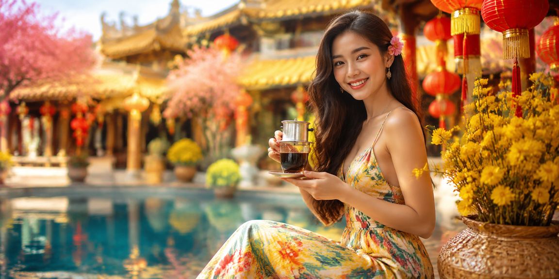 Không gian thưởng thức cà phê VIP tại Huế kết hợp trải nghiệm cá cược trực tuyến